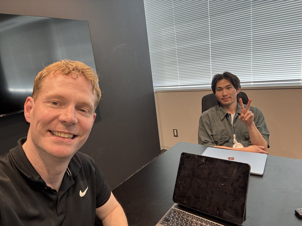 DavidBennett__'s tweet photo. Sunday afternoon and…

At the @aiand_ ai&amp; office with my co-founder @hara_shimpei 

So much to do, but having a blast https://t.co/nerwA68ecm