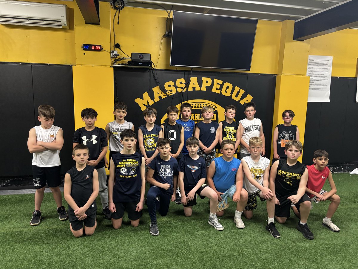 PequaMustangs's tweet photo. 🏈 Massapequa Mustangs 12U “Seniors” – Open Workouts Continue! 🏈

If you have an interest in football, enjoy being part of something bigger than yourself, and respect tradition, then the Massapequa Mustangs are the organization for you.

Our 12U Seniors will continue their Open Workouts beginning Tuesday, June 2nd. We will meet at the Mustang Shed every Tuesday and Thursday throughout June from 6:30 PM – 8:00 PM.

Team drill sessions are a crucial part of building a championship-caliber team. At the Massapequa Mustangs, we believe success comes from commitment, teamwork, and putting the team first. We don’t focus on individual recognition—we focus on winning championships, knowing that individual accomplishments will follow through hard work and dedication.

Our coaching staff is excited to continue teaching this great game while embracing a philosophy that goes beyond the field:

“The thing about football is, it’s not just football.”

Football teaches discipline, accountability, leadership, teamwork, and lifelong lessons that extend far beyond the game itself.

We look forward to seeing both returning and new players on the field as we continue building something special together.

12U Massapequa Mustangs
Head Coach John Diffendale 🐎💛🖤

#MassapequaMustangs #MustangPride #12USeniors #ChampionshipMindset #TeamFirst #FootballFamily #MoreThanFootball #MassapequaFootball