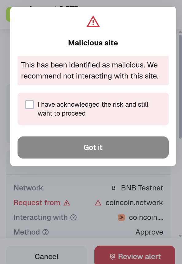 nexficlub's tweet photo. @MetaMask @MetaMaskSupport  @MetaMaskDev  @blockaid_ 

Blockaid / MetaMask Security Team,

I am reporting a false positive for my domain (https://t.co/o62WOzZVZI). This is a legitimate Web3 DApp (a Token Generator / Factory) that allows users to deploy their own secure smart contracts.

The USDT approval requested on the site is strictly to collect a small, fixed deployment fee (e.g., 5 USDT ) required for generating the token. We do not ask for unlimited approvals; our DApp explicitly requests approval for the exact fee amount only.  Its 100% safe and secure .

Please review and remove the deceptive warning/malicious flag from our domain and contract address so our users can interact safely.

Thank you.