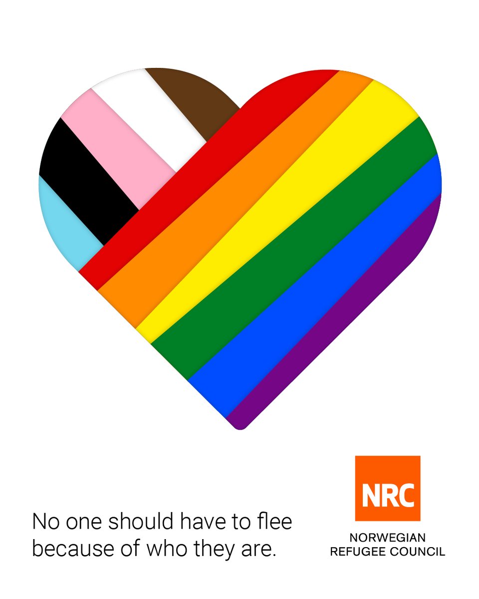 NRC_Norway's tweet photo. No one should have to live in fear because of who they are.

No one should have to flee because of who they are.

Happy Pride month to all from us at NRC! https://t.co/OH7LxQ8KtJ