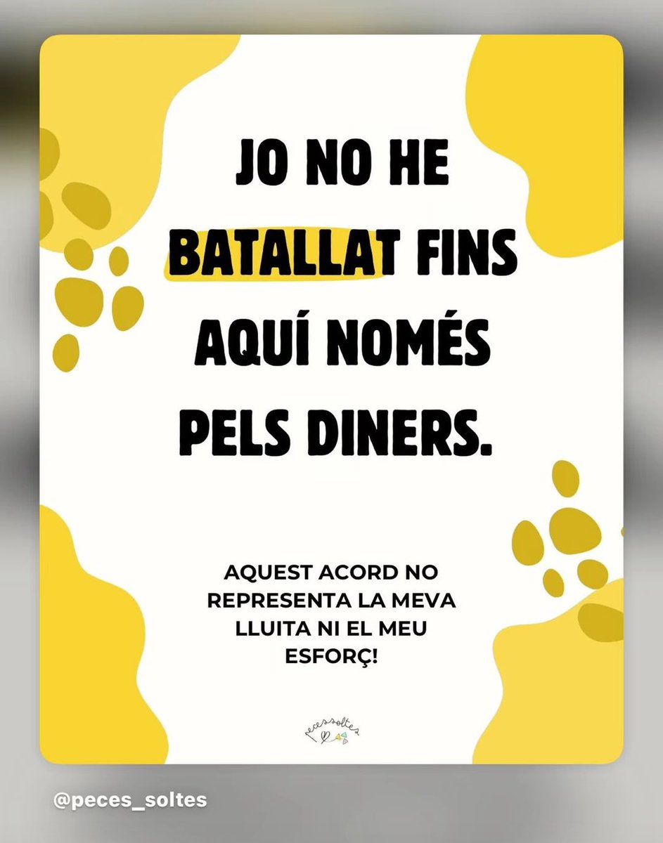 EuSalX's tweet photo. Crec que hem demostrat la força que tenim, i potser el que podem arribar a aconseguir. Jo diré NO a l’acord per tot el que ha quedat pendent (0-3, PAE, currículum, augment amb l’IPC, etc). Seguim mobilitzant-nos per millorar l’acord! 🙏🏻🔥 https://t.co/fsFKQeosgQ