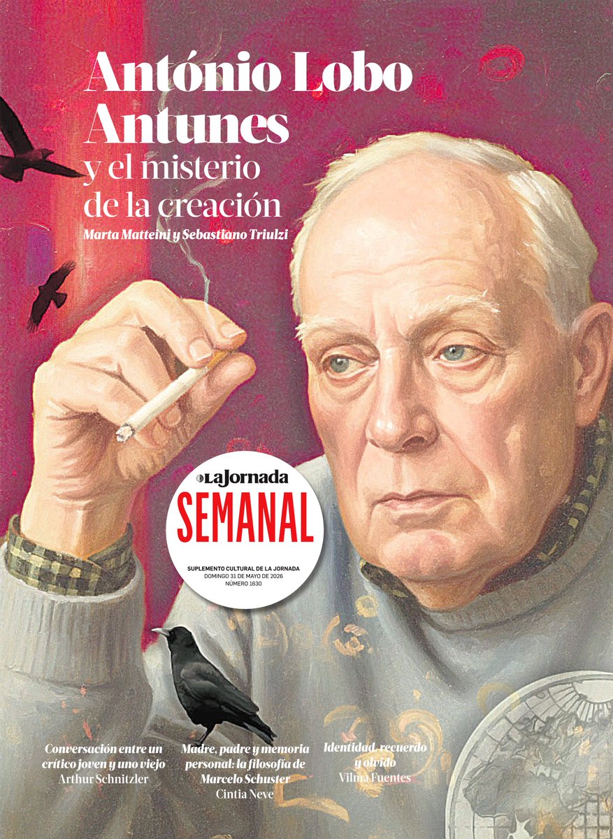 Hugo_R_Mir's tweet photo. Hoy, en @LaSemanal, «Conversación entre un crítico joven y otro viejo» de Arthur Schnitzler.

ÚLTIMAS MÁSCARAS (2026, @austriainmx y @eddellirio), ed. H.R.M., colab. @ClaudiaKerik.
🎭🇲🇽🇦🇹✡️ https://t.co/JEu3roCgDT