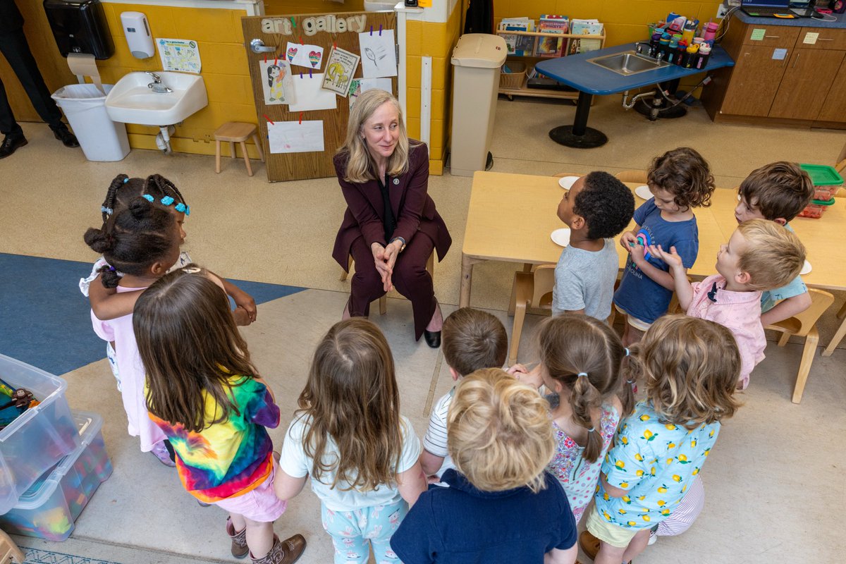 GovernorVA's tweet photo. Our kids are our future — and our future is so bright.

Affordable childcare is one of the core priorities of my Affordable Virginia Agenda. It was awesome to get to hang out with some kids this week as a reminder of who we’re working hard for. https://t.co/kSTpskvaPp