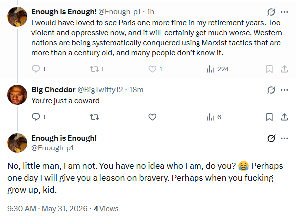 BigTwitty12's tweet photo. Only a true coward would threaten someone on the internet and then block them https://t.co/9QGVRtDAED