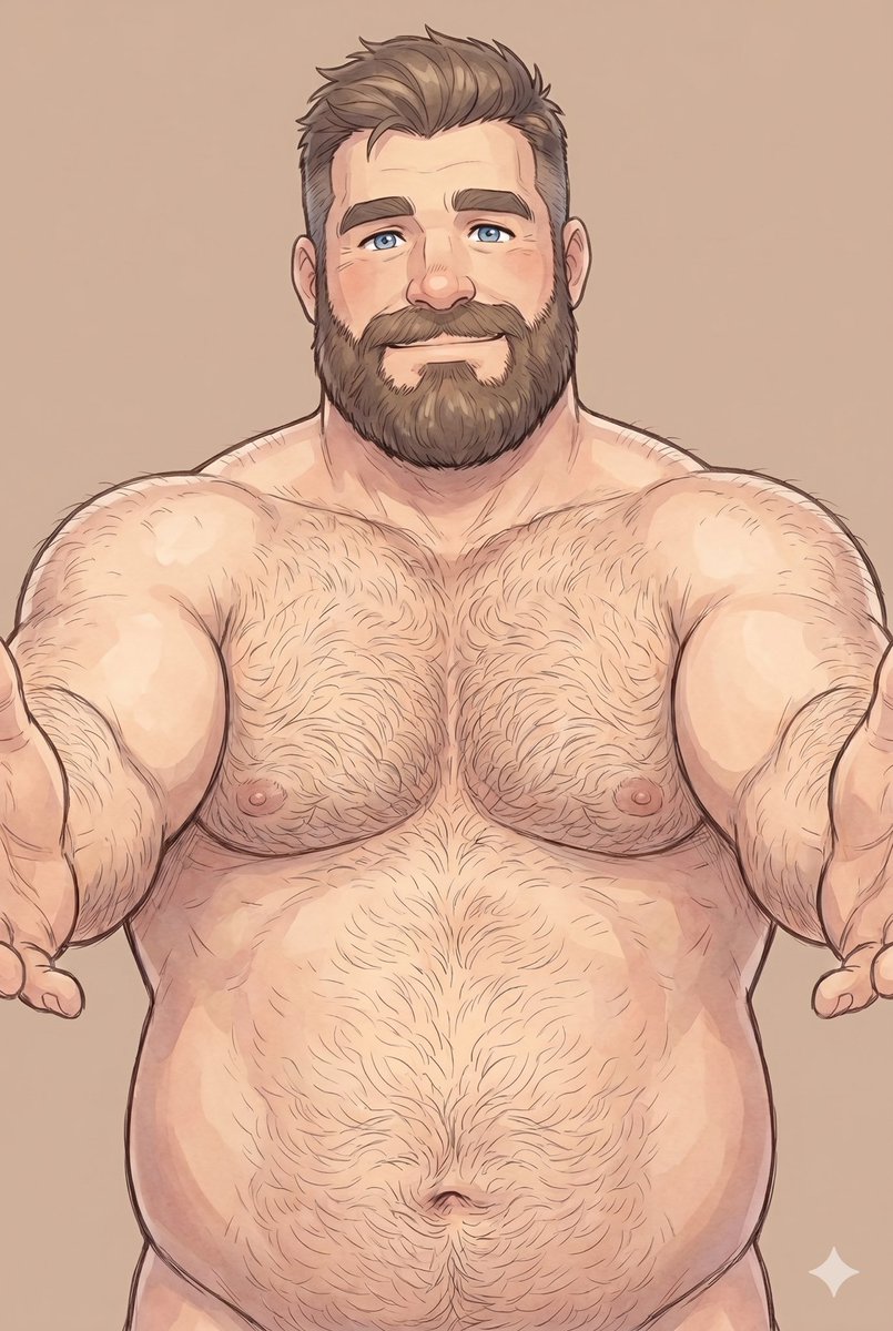 BakaAda98's tweet photo. It's fine, you're safe with me now 😊🐻

#AIart #BearArt #Bara #MuscleMen https://t.co/LnM1RB8pLW