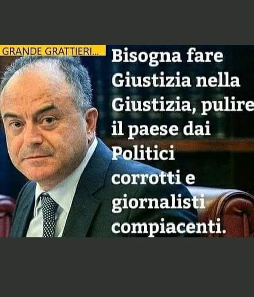 ArenaSusi's tweet photo. Se ne sente il bisogno #Gratteri https://t.co/CVMQnxVErP