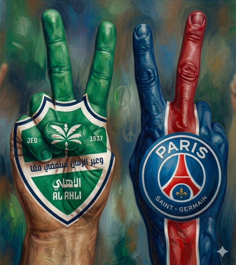 almo7ayd1's tweet photo. @PSG_arab @ALAHLI_FC 💚🤍🏆✌️🏆نخبتين🏆✌️🏆💙❤️ https://t.co/QkdmQh3IdP