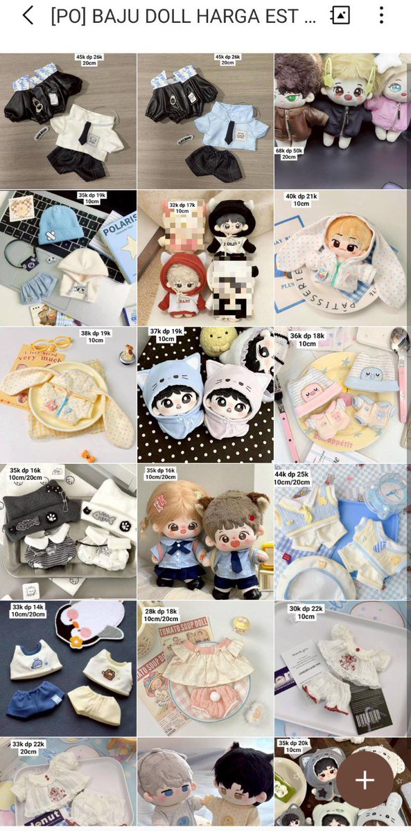 BynaminGo's tweet photo. GAISSS KITAA OPEN PO BAJU DOLL NIEEHH, ada size 10/15/20/30cm lohhhh~ mana gemes² lagii😣😣 https://t.co/zGywrH9Dn4