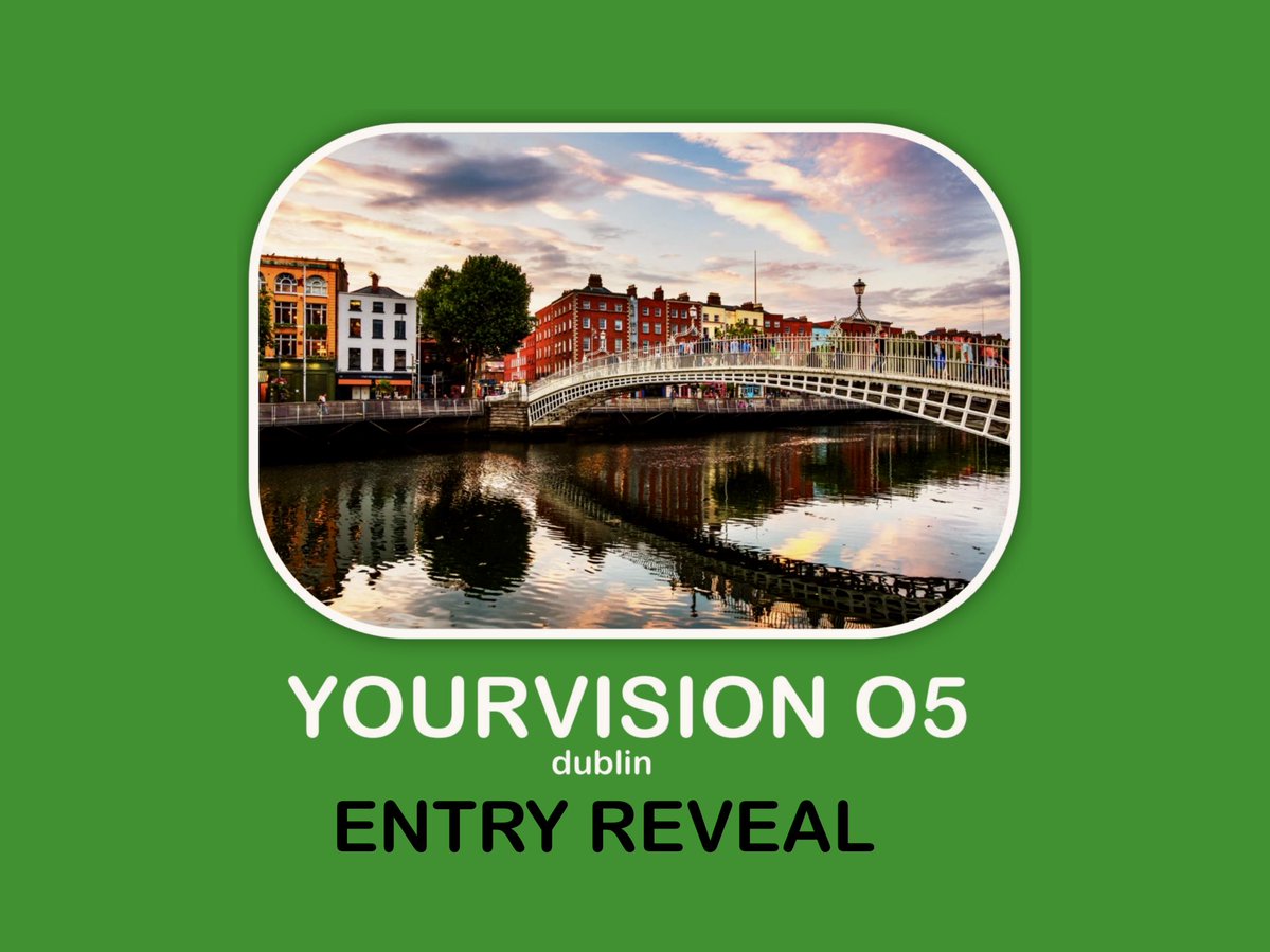 YourVision0's tweet photo. hello from the emerald isle! it’s time to reveal the songs that will soundtrack the grand final of YourVision O5, let’s go! ⭐️ https://t.co/OjInxwSOvL