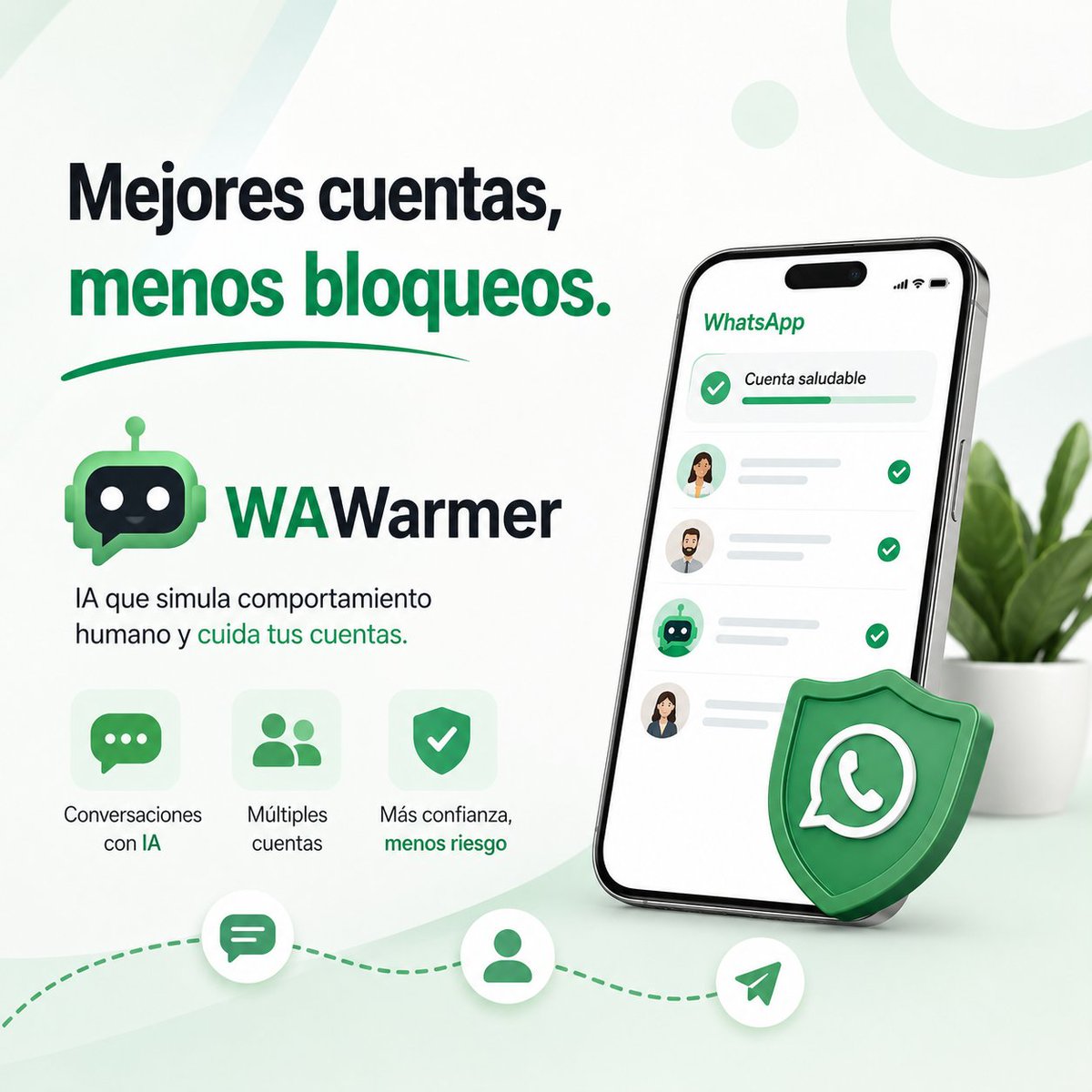 EstrellaTang25's tweet photo. Nobody quiere admitirlo:
La mayoría de bans en WhatsApp no es por volumen, sino por mala infraestructura (proxies, huellas, sesiones).
Uso WAWarmer: IA para simular comportamiento humano y mejorar la confianza de cuentas.
Infraestructura > números. https://t.co/un6haA17st
