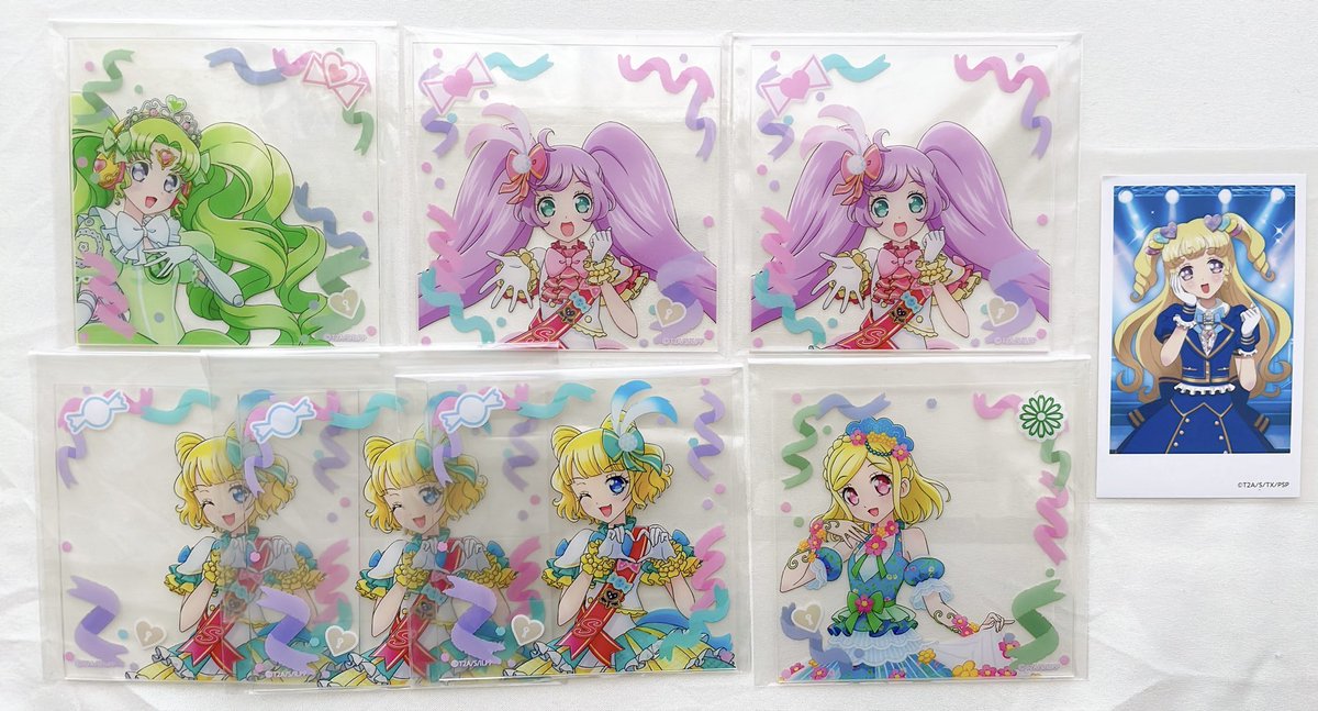 Re1218s's tweet photo. @1 【譲渡】プリパラ

譲：ファルル、らぁら、みれぃ、ふわり、ゆい、ドロシー、らぁるる、あまり、コヨイ、ひびき、コスモ、みらい、マリオ、ショウゴ、シオン

求：1枚目定価、2~4枚目記載の金額
＋送料

異種ファルル、らぁらとの交換も検討いたします。(譲渡＞＞交換)
お気軽にお声がけください！ https://t.co/xns8mvsk8O