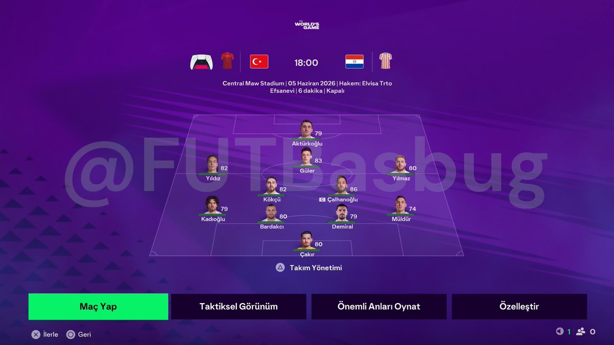 FUTBasbug's tweet photo. 🚨FC 26 Dünya Kupası Modu Maç Öncesi Görüntüsü! 🇹🇷🔥 https://t.co/RgmWykQwfm