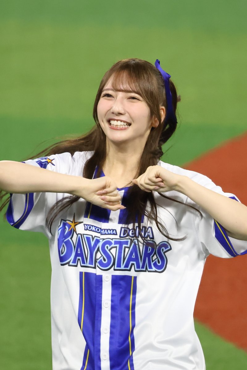 prysthy's tweet photo. 2026/05/28 
横浜 vs オリックス 
推せ推せアイドルシリーズ2026  

ハッピースターダンスで笑顔はじけるきらりんちょ四連発

#日向坂46 
#竹内希来里
#きらりんちょ
#YIS2026 
#baystars https://t.co/ldf1s0HHWZ
