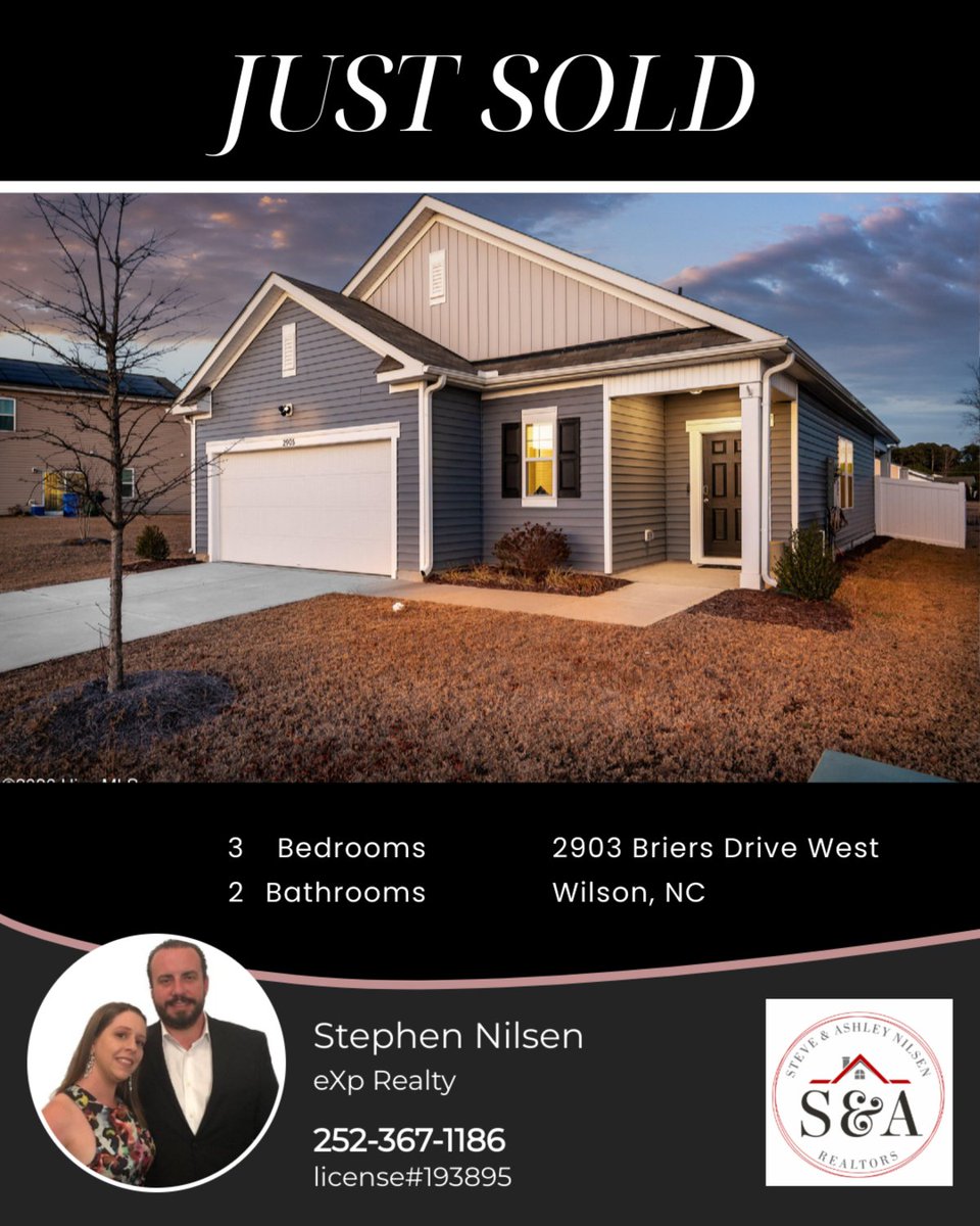 ENC_Realtor's tweet photo. 3 bed | 2 bath | 2 car
📍 2903 Briers Drive West, Wilson, NC

My latest sale on RateMyAgent.

...
#ratemyagent #realestate https://t.co/LnbAWCTlPi