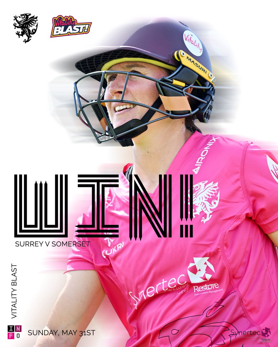 SomersetWomen's tweet photo. SOMERSET BEAT SURREY BY 4 WICKETS!!! 🔥 🔥 🔥 

#YouAreSomerset 
#SURvSOM https://t.co/MIfttM7jmo