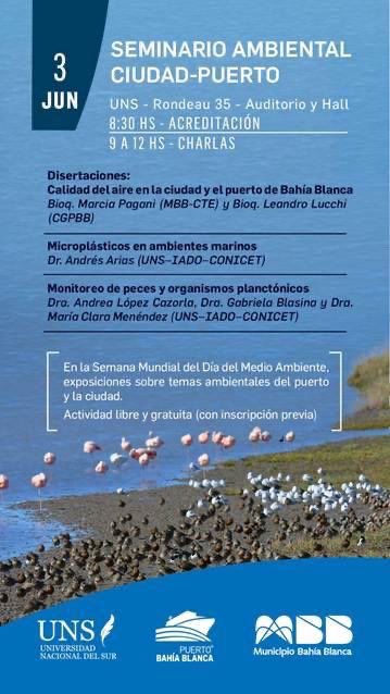 IADO_ok's tweet photo. En la Semana Mundial del Medio Ambiente, te invitamos a una jornada de charlas y diálogo sobre los desafíos ambientales de Bahía Blanca y su estuario🌱🌊 https://t.co/PdvDrg9Nx7