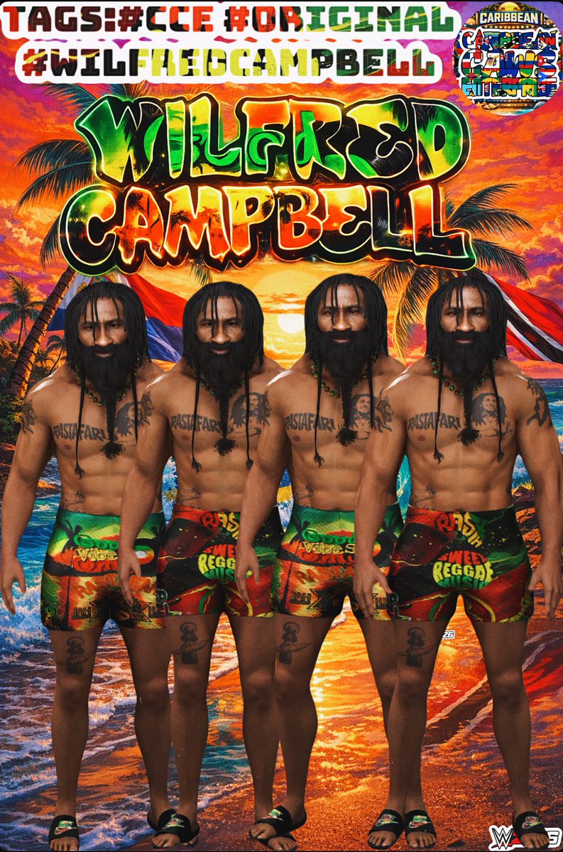 MisterCCE's tweet photo. “The High Grade Smoking Top Ranking Rastaman From Mandeville Jamaica ”🇯🇲🍁

WILFRED CAMPBELL Is Now Available On CC For Download🇯🇲🔥

Height: 6’0
Weight: 228 LBS
Country: Jamaica🇯🇲
Theme Song: Barrington Levy - Buy Sensi
🎶

TAGS: #CCE #ORIGINAL #WILFREDCAMPBELL    

#WWE2K26 https://t.co/WR7whSentn