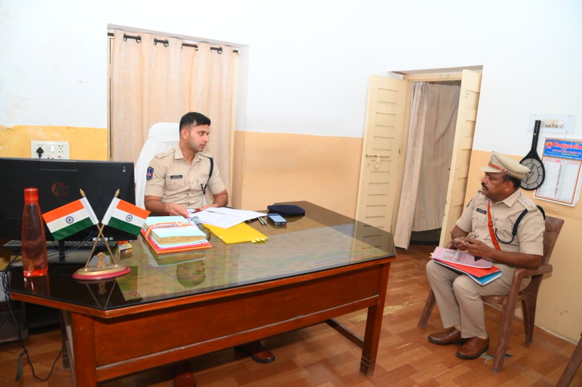 NalgondaCop's tweet photo. SP sir Conducts Surprise Inspection of Nalgonda DSP and Two Town CI Offices
Nalgonda District Superintendent of Police, Shri Sharath Chandra Pawar, IPS. conducted a surprise inspection of the Nalgonda DSP Office and Two Town CI Office to review administrative functioning, case investigation progress, and record management.
During the inspection, the SP sir examined grave crime files, pending case records, and SC/ST Atrocity case files, directing officers to expedite investigations and ensure timely justice for victims. And also reviewed the progress of investigations into murder, robbery, crimes against women and children, and cybercrime cases, emphasizing quality investigations backed by strong evidence to secure convictions.
The SP sir further assessed CCTNS data entry, digital record maintenance, court case follow-up, and warrant execution, instructing officers to work responsibly and strengthen public confidence in the police. SP sir reiterated that negligence in maintaining law and order will not be tolerated and directed all officers to remain accessible to the public and resolve grievances promptly.

The inspection was attended by DSP Shivaram Reddy, Two Town CI Raghava Rao, and other police personnel.

#Nalgonda_District_Police
#Sharat_Chandra_Pawar_IPS
#NalgondaPolice #NalgondaSP #SharathChandraPawarIPS #PoliceInspection #LawAndOrder #CrimeControl #SCSTAtrocityCases #CyberCrime #WomenSafety #ChildSafety #JusticeForVictims #PoliceAdministration #CCTNS #PublicSafety #CrimeInvestigation #TelanganaPolice #Nalgonda #PoliceReforms #GoodGovernance #CommunityPolicing #PublicTrust #LawEnforcement #PoliceNews #CrimeReview #TelanganaNews #PoliceDepartment #SafetyAndSecurity #Investigation #PoliceUpdates #IndiaPolice