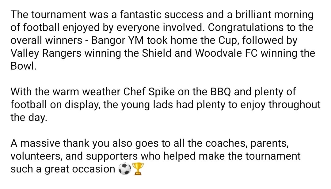 LinfieldAcademy's tweet photo. 𝐋𝐢𝐧𝐟𝐢𝐞𝐥𝐝 𝟐𝟎𝟏𝟔𝐬 𝐓𝐨𝐮𝐫𝐧𝐚𝐦𝐞𝐧𝐭 ⚽️

Big thank you to all the teams who attended and supported the Linfield 2016s Tournament at Midgley Park on Saturday 23rd May. https://t.co/OUWDwmpTNl