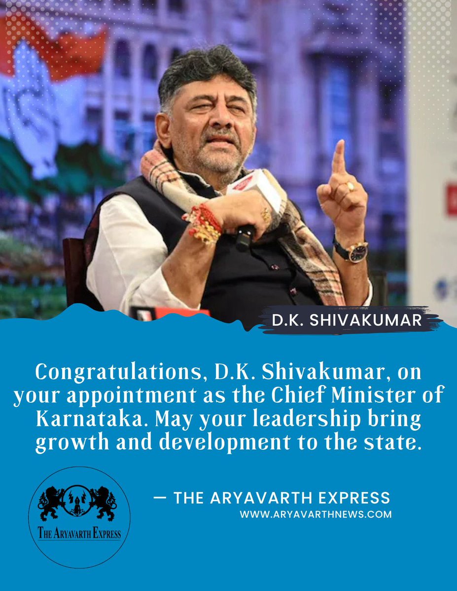 AryavarthThe's tweet photo. @DKShivakumar @INCKarnataka https://t.co/SrBPG1lRQ5