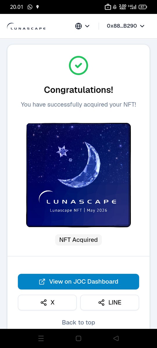 niaputrix22's tweet photo. proof of work mint LunascapeNFT TaskOn https://t.co/mgh0LqAEM3