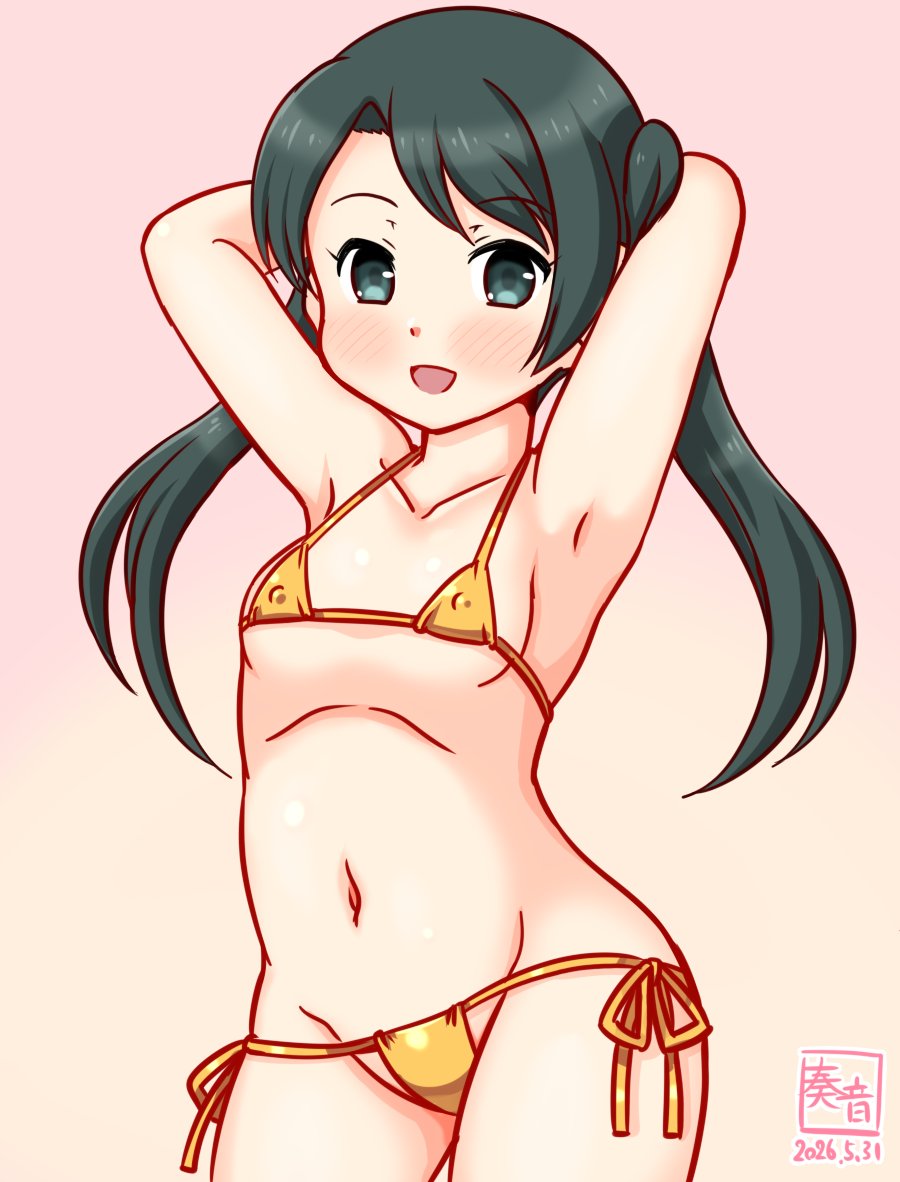 「提督♪ 三隈、お待ちしていました!
 練度は十分です❤」

#艦これ版真剣お絵描き60分一本勝負_20260531
#三隈 