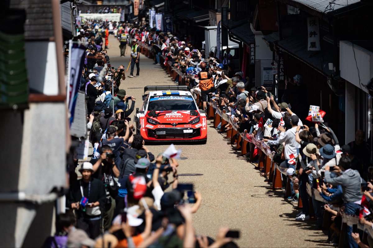 Petter_Solberg's tweet photo. Oliver & Elliott leave Rally Japan with Maximum Super Sunday points, a Powerstage win, and still 3rd in the Championship standings 👌🇯🇵

The overall result here wasn’t what they hoped for, but they had great pace and drove with a good margin - things just didn’t go their way. But big thanks to the team for the support 🙌  the boys were really happy with the car. It was also fantastic to have Akio-san here to support and enjoy! 

Congrats to Elfyn, Scott and Toyota for the victory and podium lockout! 🏆