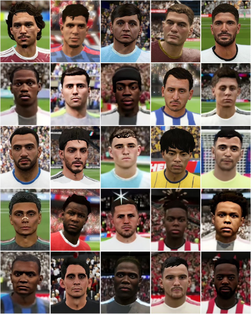 DLS_world1's tweet photo. New faces of players after the recent DLS26 summer spotlight update 

Núñez
Hincapié
Khusanov
Schick
De Paul
David
Rodri
Elanga
Oyarzabal
Güler
Pavlidis
Jiménez
Foden
Mitoma
Martínez
Ríos
Ndika
Baumgartner
N.Williams
Mckennie
Akanji
Bounou
Onana
Robertson
I.Williams

#DLS #DLS26 https://t.co/F2vfluCB30