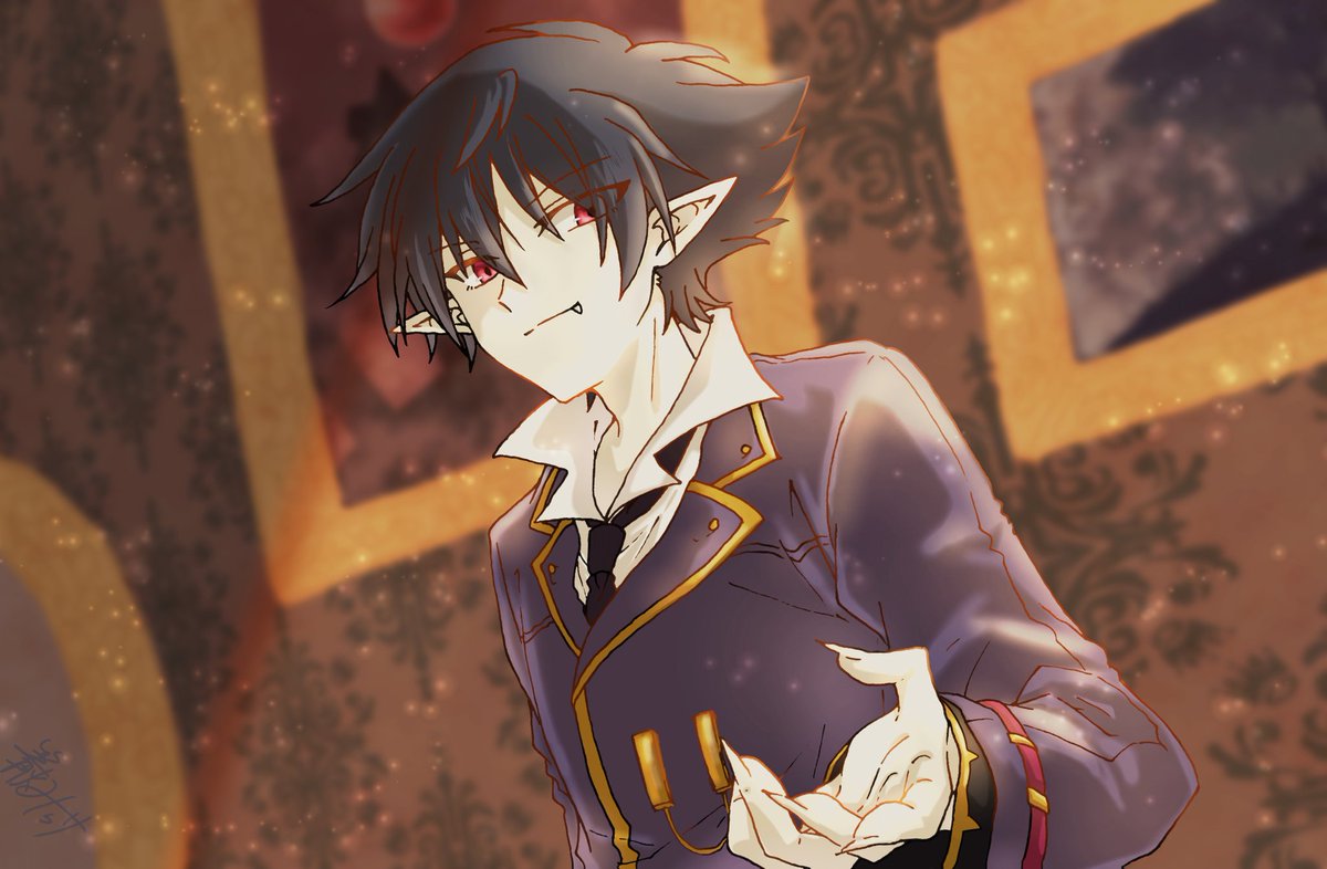 SoumaKaito810's tweet photo. ｢今宵は満月｣　アルリン🦇😺 https://t.co/BkPMqruP1A