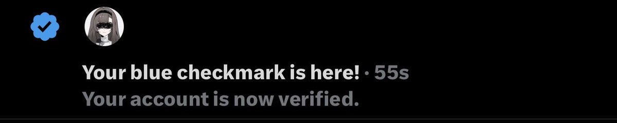 panahanima's tweet photo. some cuck wanted to get me a checkmark~ make sure to say thank you~ https://t.co/v8wJlnI8gv