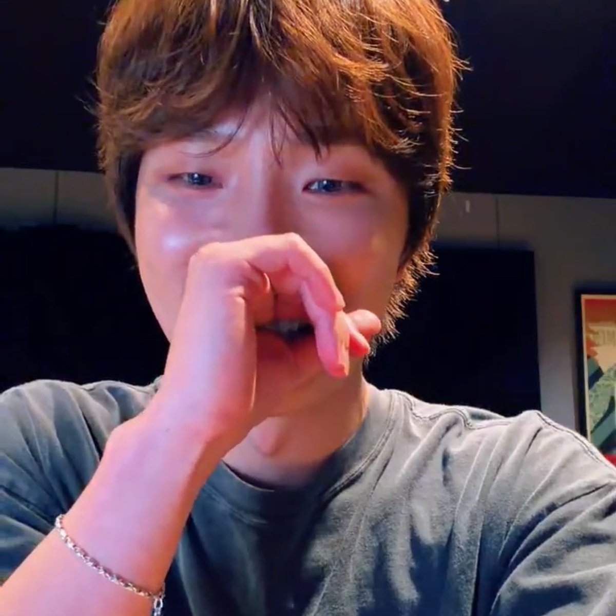 0211hours's tweet photo. dino being so excited and happy to show us a snippet of his song till the point where his hands shake 😭 https://t.co/lJGwVg7XDx