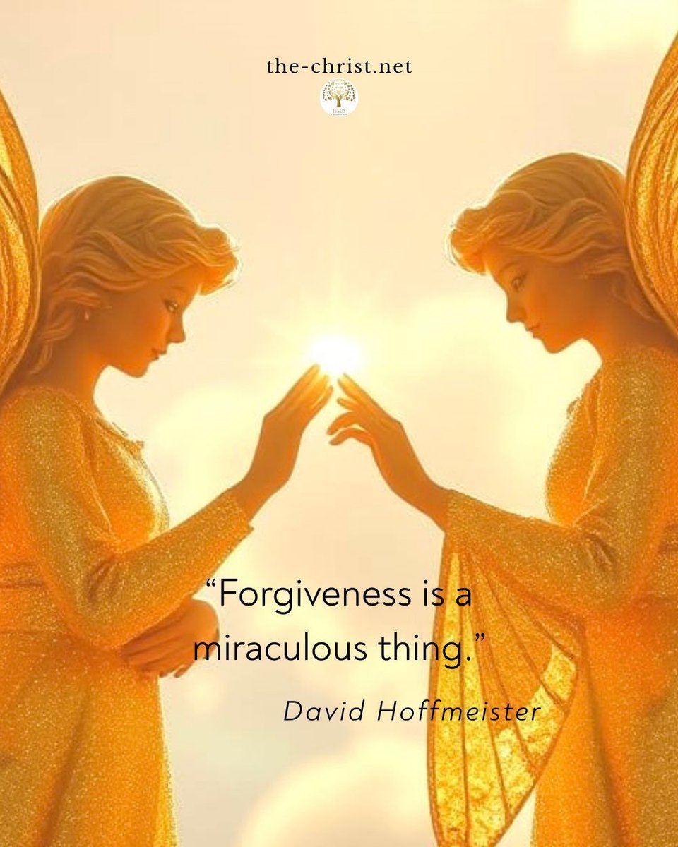 ACIM_YouTube's tweet photo. ✨ Holy Spirit Love Notes 🕊

"Forgiveness recognizes the false as such. Forgiveness is a miraculous thing.” —David Hoffmeister

📔 Quote from: "Jesus A Gospel of Love."
 
💫 Find this and all our other titles in the Living Miracles Store: https://t.co/zRqPnCrWnu https://t.co/DlcVdP3BkU