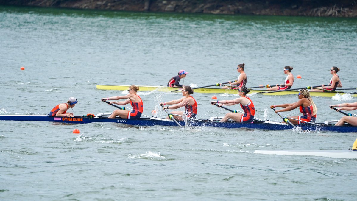 CuseWRowing's tweet photo. The 2V8 closes strong for a fourth-place finish in the petite final! https://t.co/VVfs1LUzOw