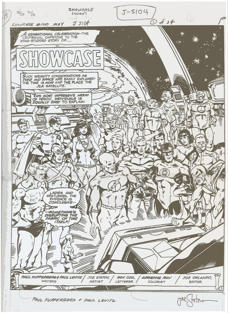 ChuckBrouilette's tweet photo. #OnThisDay in 1977 #Showcase #comics the #anthology title from @DCOfficial that introduced such #SilverAge #superStars as #TheFlash70 #GreenLantern & #TheAtom65 & cancelled publication in 1970 resumed publishing with issue #94 introducing #TheNewDoomPatrol & it ends again w #104 https://t.co/FcwIH6jetP