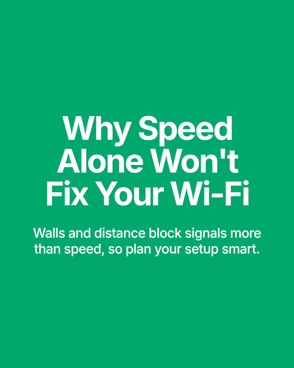 NewDayTech's tweet photo. Strong internet doesn’t always mean good coverage. A strong signal in one spot won’t cover your whole home or property. Walls, distance, and interference matter more than speed alone. Make sure your setup fits your needs, not just the specs. https://t.co/FMAc64mKFA