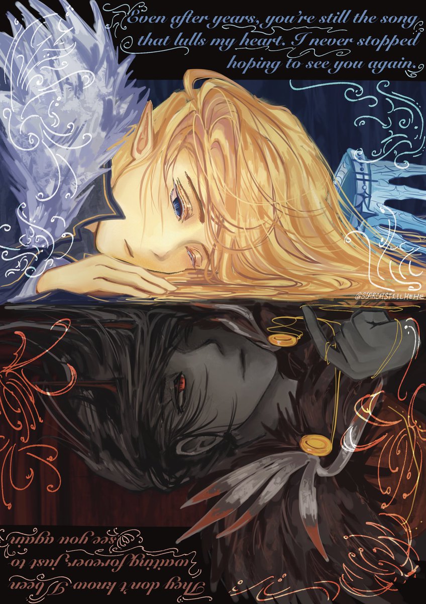 starchstillhehe's tweet photo. Hiii last one before exam(maybe) ( ´∀｀)
#Ellertrapped #Ellernate #itrapped
Look at it upside down, if ya want.

“You say you are selfish, but you stand before me even when you are scared, saying you won’t let me get hurt.” https://t.co/jMb07RntTh