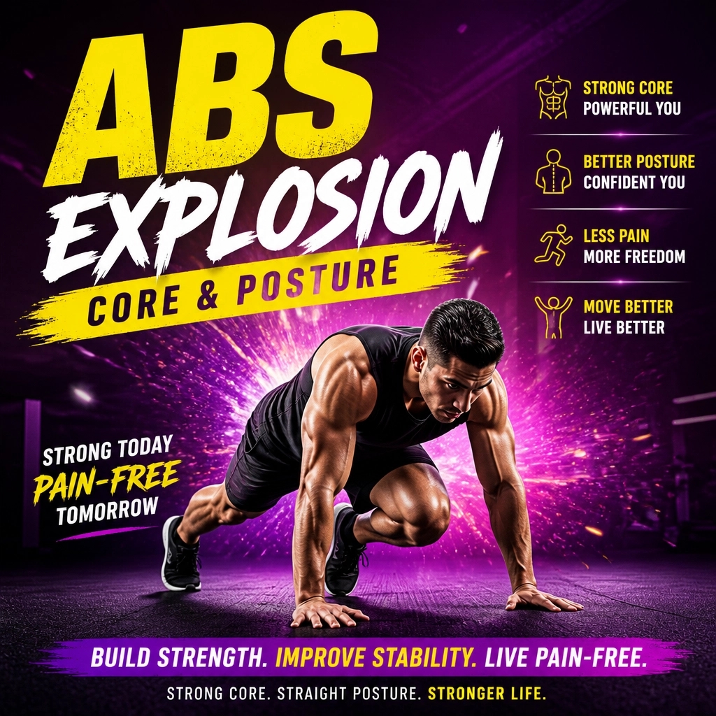 FitsquadStudios's tweet photo. Sitting at a desk all day? Your core is the key to unlocking that back pain. Our Abs Explosion classes focus on stabilizing your spine for a pain-free life. Let's get to work! 🏗️ #FitSquadStudios #AbsExplosion #CoreStrength #AtlantaFitness https://t.co/D9lLJA7n6R