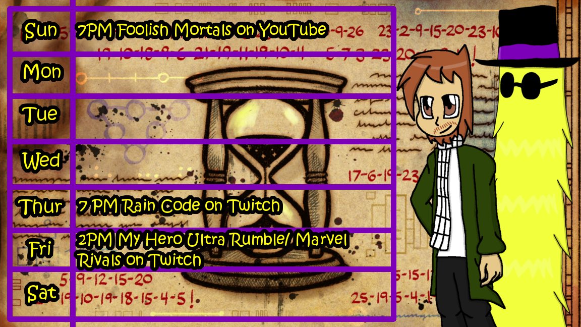ThoseHat's tweet photo. Stream schedule for the week of 5/31-6/6! All times are in PST! https://t.co/vV051FJ5oB