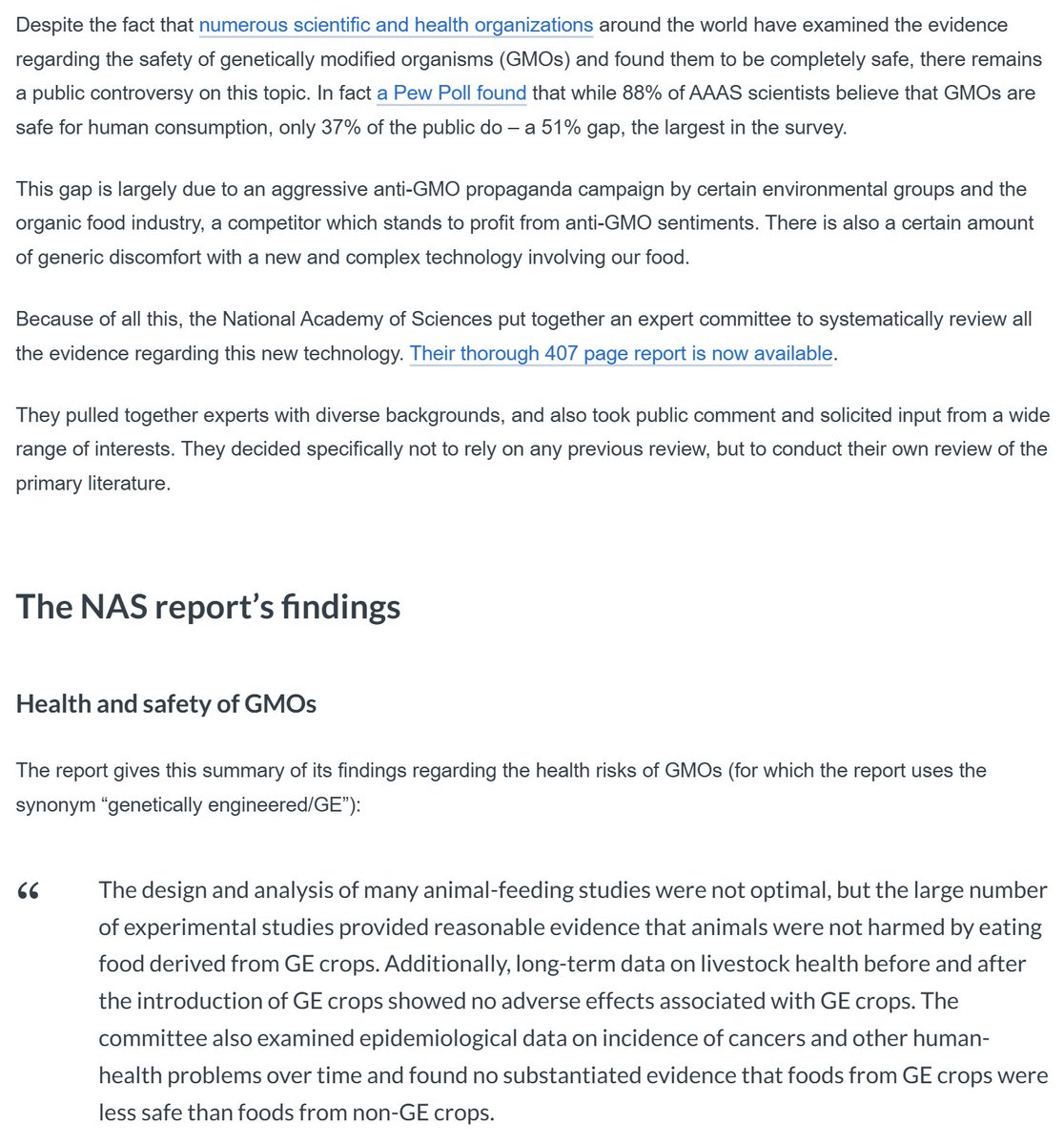 LesterJMilton's tweet photo. @HasanIQtest @DefectingGrey @simonmaechling @rabbitholebot If there was any evidence that GMOs caused any harm, I'd not trust the technology. 
https://t.co/CUzzOi6SYY https://t.co/ok4elGnwcI