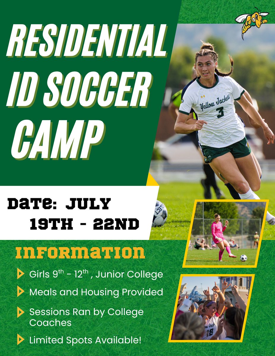 BHSUWSOC's tweet photo. Reminder: Residential ID Camp registration is OPEN! 
Join us as an individual or as a team—secure your spot now
Designed for high school and junior college players who want to compete at the next level.
Registration link is in our bio! https://t.co/S2FVjuY7tm