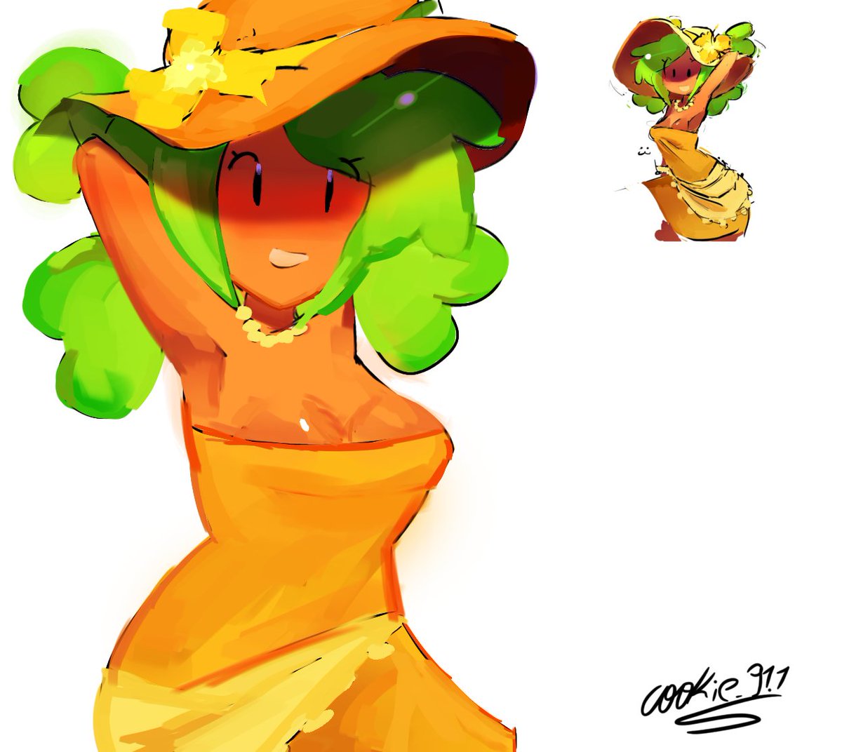 cookie_91_1's tweet photo. Clover gijinka by fennypup! #ii #osc #art #gijinka #clover https://t.co/TSYZpc8vKJ