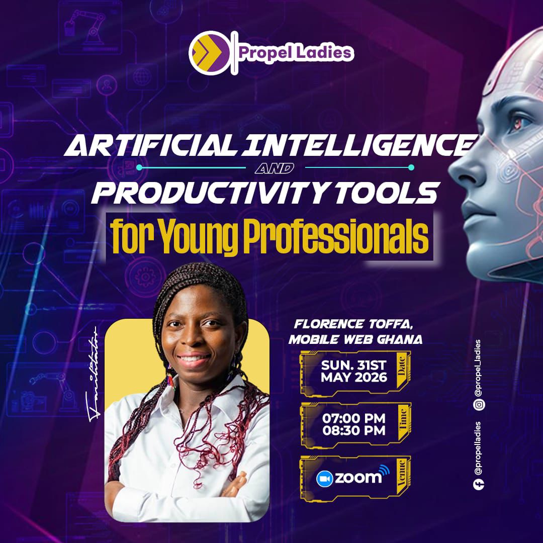 MobileWebGhana's tweet photo. Ready to explore the world of AI?

Join us for an engaging session on how Artificial Intelligence is transforming industries, careers, and everyday life.

Join here : https://t.co/dLJJmQKJZi

#careerMonth️️️️️️️️️️️️️️️️️️️️️️️️️️ https://t.co/VpAVLL26LX
