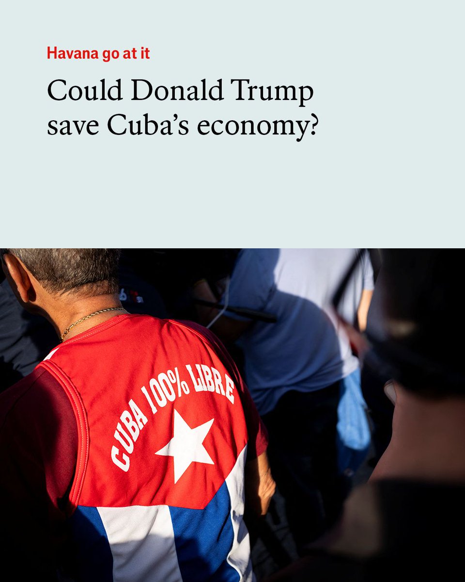TheEconomist's tweet photo. The infrastructure to handle a surge in business, if the regime falls, already exists. The island’s small firms could thrive, too. But some industries would take longer to rescue https://t.co/V4iOgb2Yoe

Photo: Reuters https://t.co/zhSmOj7Jhh