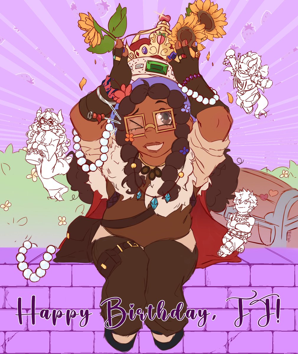 _willowvineyard's tweet photo. Treasure!👑
A little late.. I've never been good at deadlines >  <
But all the same, a birthday piece for my moot @Ghibli_Tears_66, ft. their cutieful traveller
I wish all the finest krbk strawberries upon thee🍓 https://t.co/lTIA3Ohg3Z