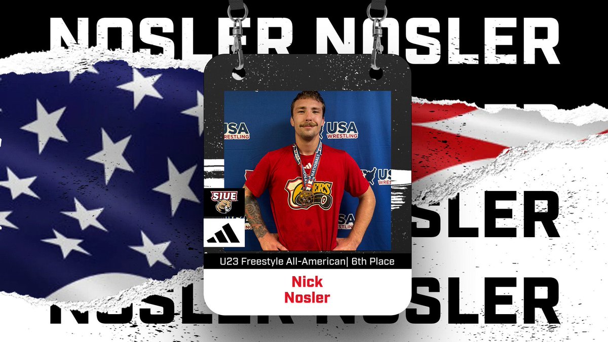 SIUEWrestling's tweet photo. Congrats to Nick Nosler on becoming a U23 Freestyle All-American. 

6th place https://t.co/ffuDjAOxdw