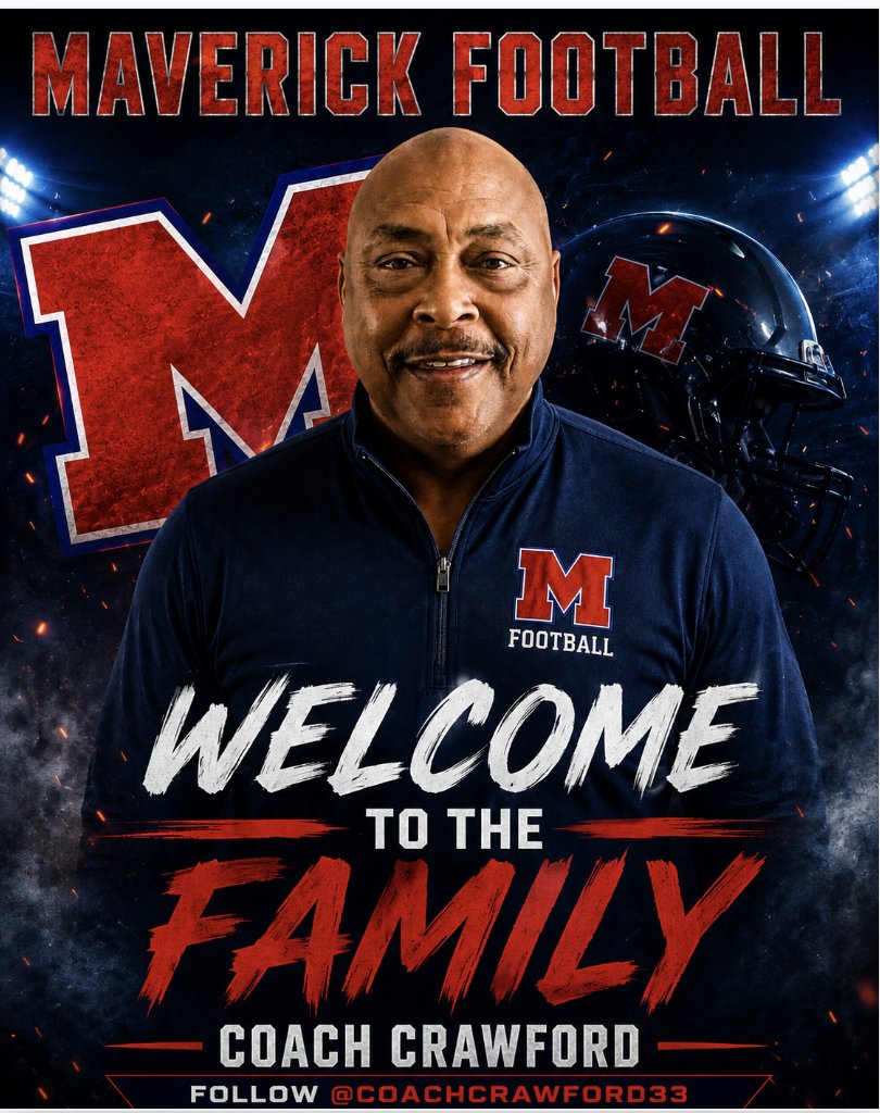 HokaHeyFootball's tweet photo. We are thrilled to announce the addition of @CoachCrawford33 to our Manvel Football Coaching Staff. Bringing valuable HC experience and a veteran strategic mindset, Coach Crawford is going to be an incredible asset to our program and our players. 
@CoachKirkMartin
@ManvelHS
@AlvinISDAth
@ManvelHSabc
#recruitmanvel #family #LetsGo