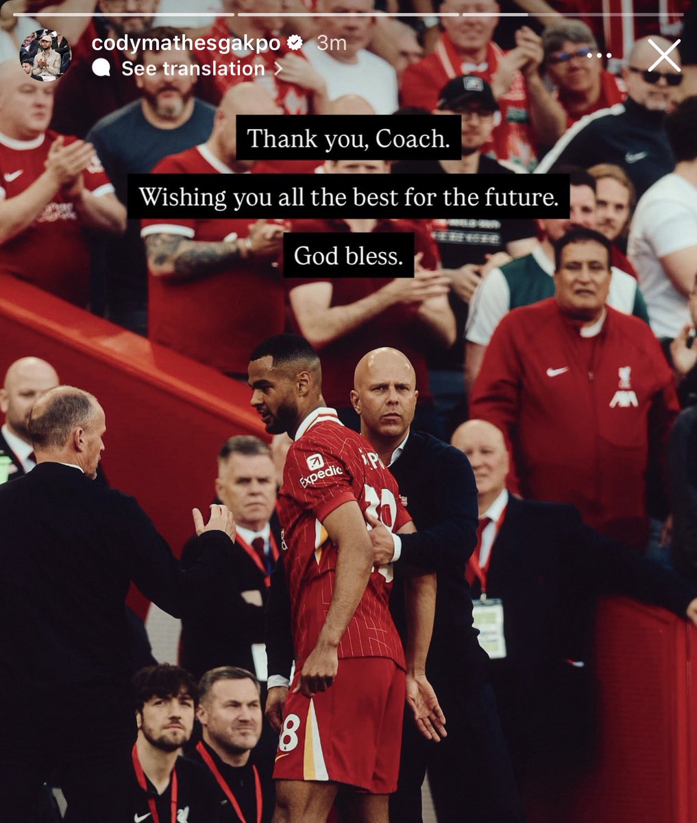 LFCExtensive's tweet photo. كودي غاكبو لـ سلوت:

 شكرًا لك أيها المدرب.

أتمنى لك كل التوفيق في المستقبل. https://t.co/GGi0Xk3C4z