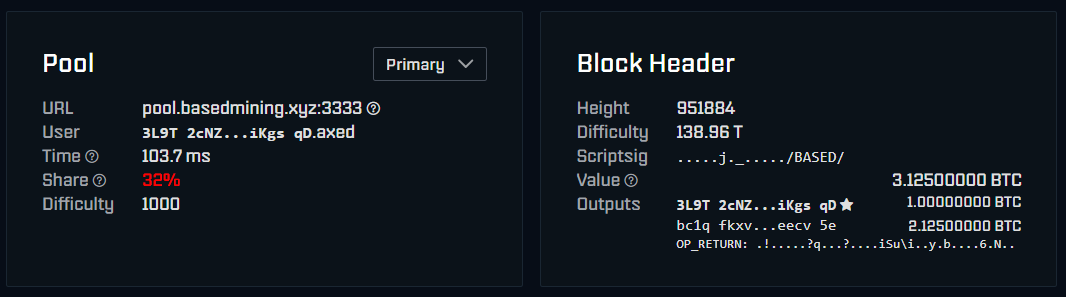 BasedMiningCo's tweet photo. Your mining pool could literally be "BASED" ⛏️ https://t.co/kpzapnhOGQ