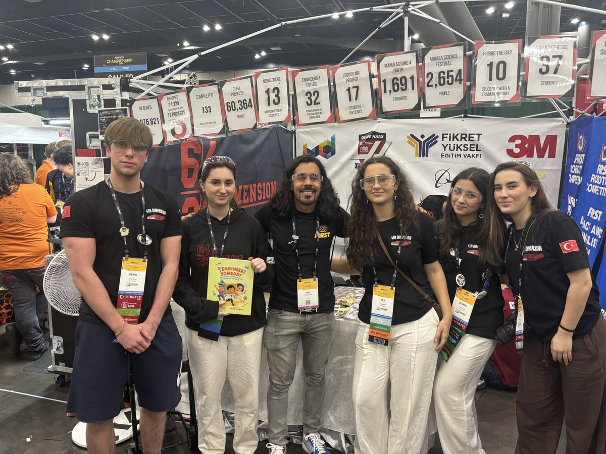 FRC4thDimension's tweet photo. Global STEM Elçisi ve Invent To Change kurucusu Jay Flores’u pitimizde ağırladık. Bu yıl gerçekleştirdiğimiz projelerimizi kendisiyle paylaşma fırsatı bulduk. Bizlere Engineer Someday kitabını hediye ettiği için kendisine teşekkür ederiz. “It’s not magic, it’s science” ❤️🖤 https://t.co/kIHry5g2up