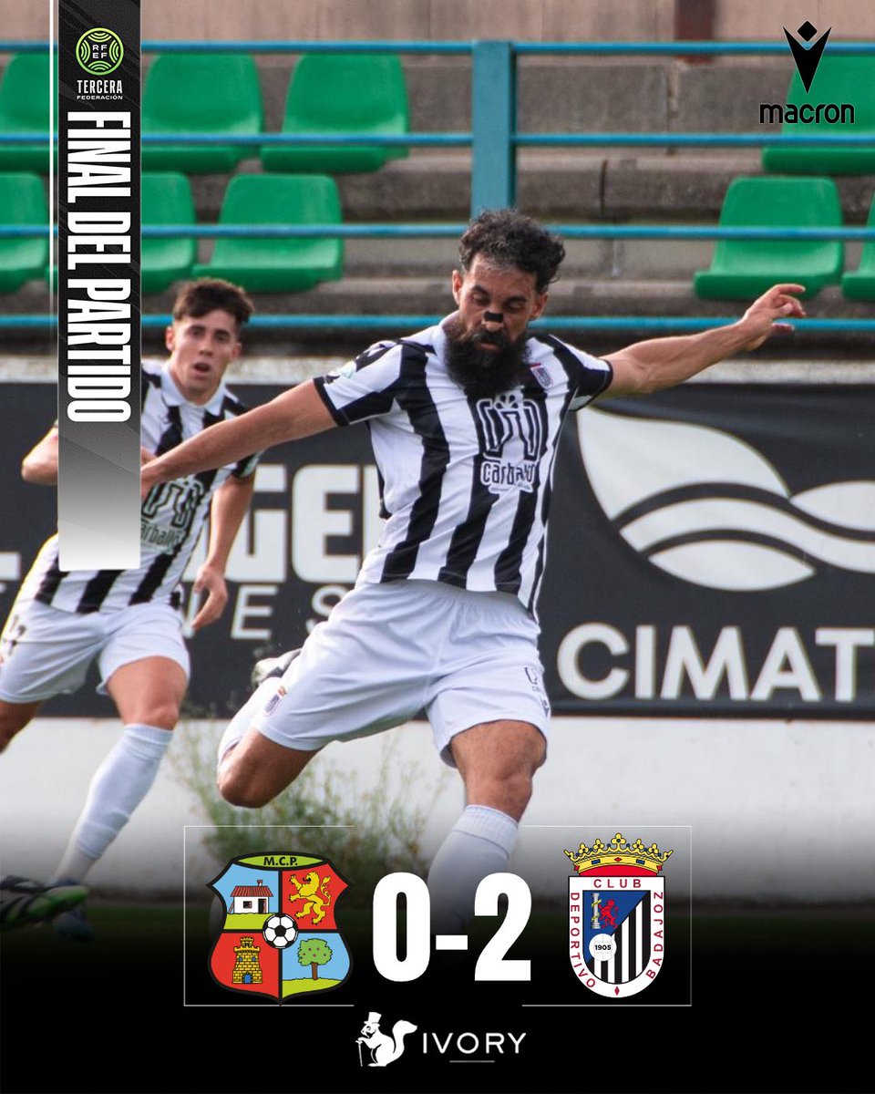 CDBadajoz's tweet photo. Moralo 0-2 Badajoz

Final de partido patrocinado por Ivory

VAMOOOOOS EQUIPOOO🤍🖤 https://t.co/IfJHr19nku